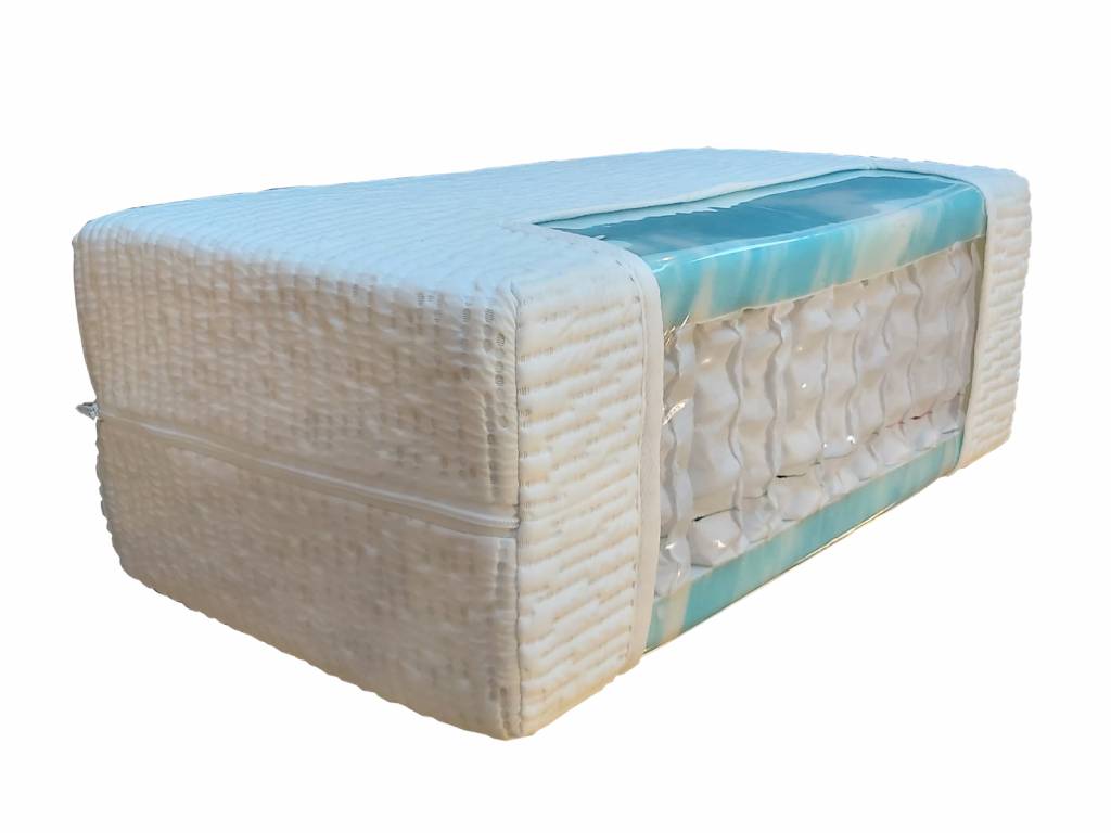 kreamat-matras-artemis-doorsnede-web Kreamat Divine klimaatmatras met thermisch geharde pocketveren en Eucafeel® comfortlaag voor optimale ventilatie, vochtregulatie en ergonomische ondersteuning bij Moon Slapen Rotterdam.